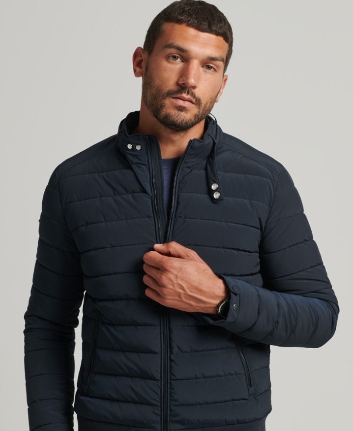 Superdry Padded Harrington Jacket Navy Men