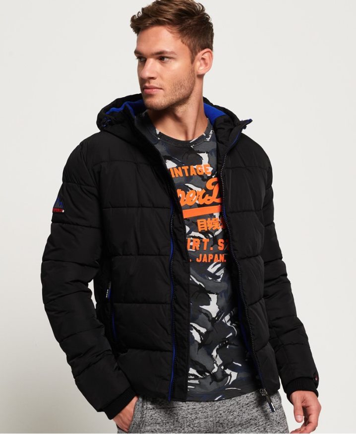 Superdry Sports Puffer Jacket Black Men