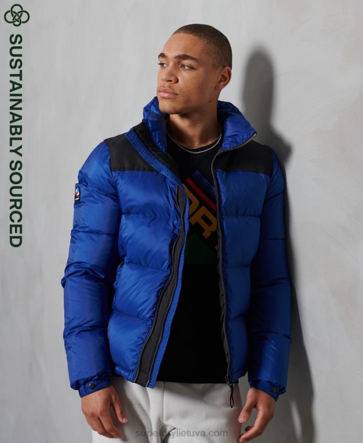 Superdry Sportstyle Code Down Puffer Jacket Blue Men