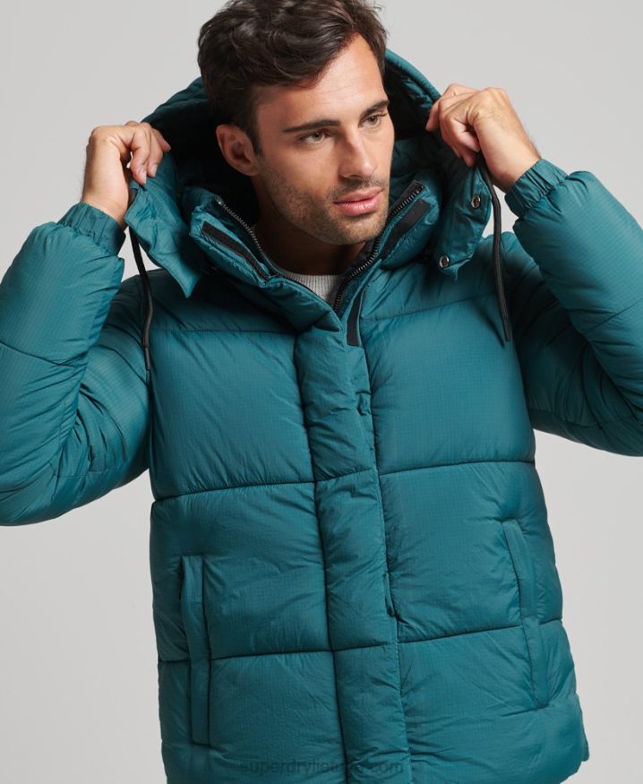 Superdry Touchline Padded Short Jacket Green Men