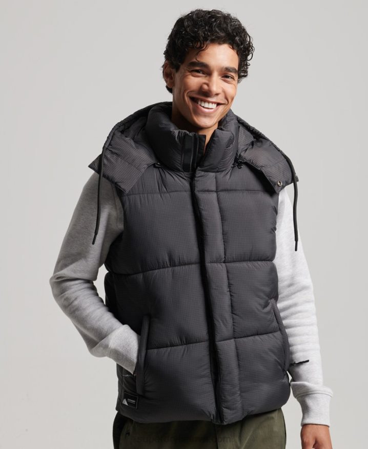 Superdry Touchline Short Padded Gilet Black Men