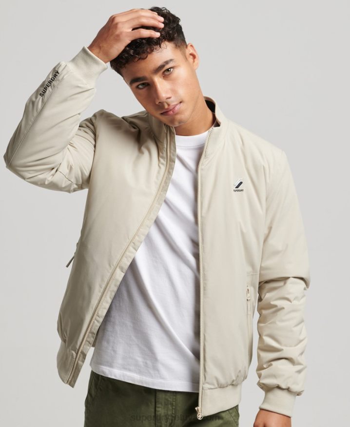 Superdry Training Harrington Jacket Beige Men