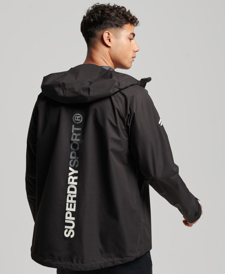 Superdry Waterproof Jacket Black Men