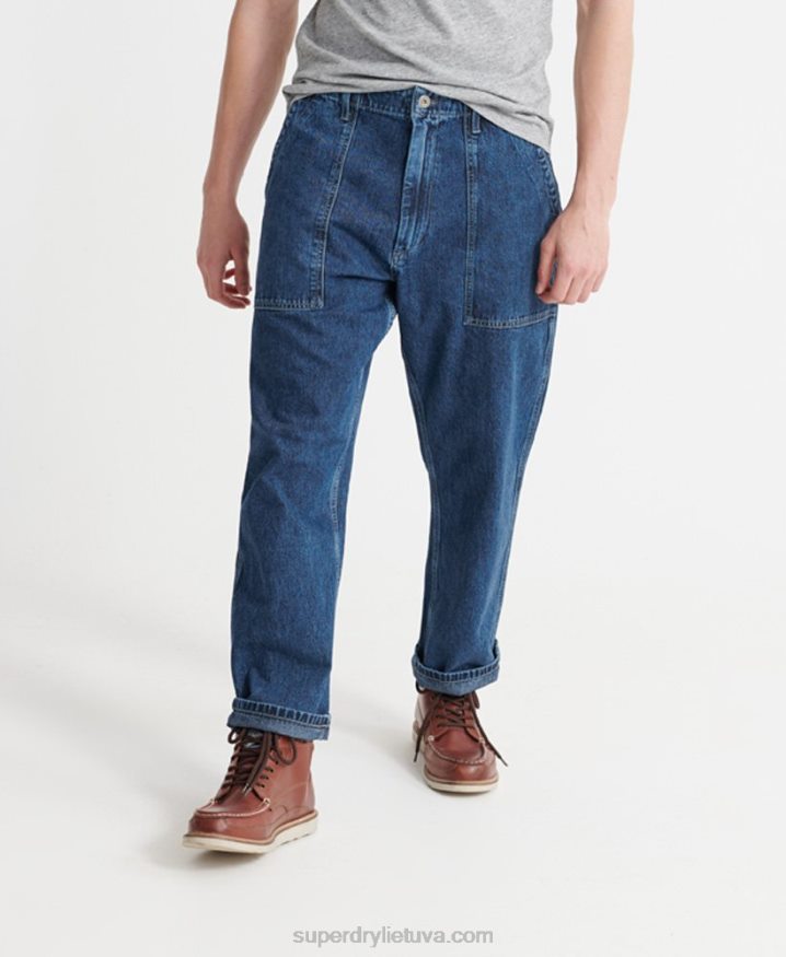 Superdry Lionel Easy Fatigue Jeans Blue Men