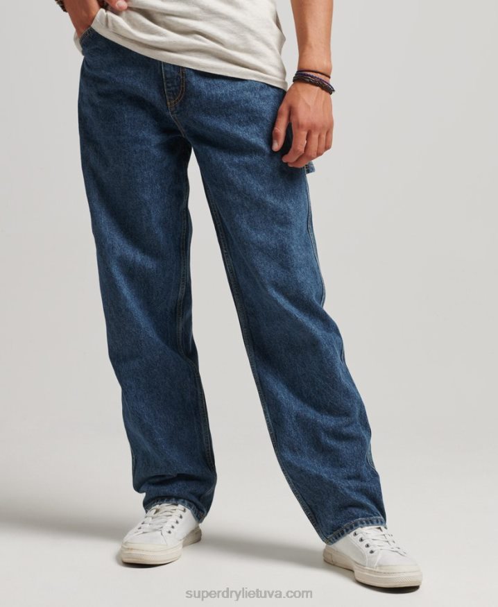 Superdry Organic Cotton Carpenter Jeans Dark Blue Men