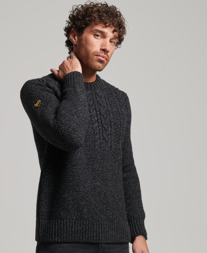 Superdry Jacob Crew Jumper Black Men