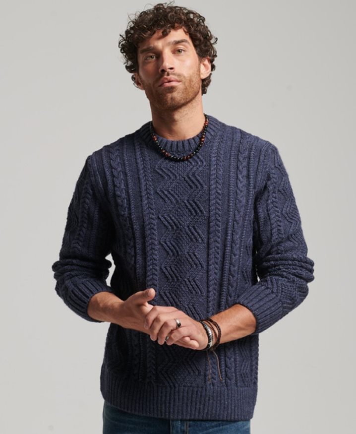 Superdry Jacob Crew Jumper Navy Men