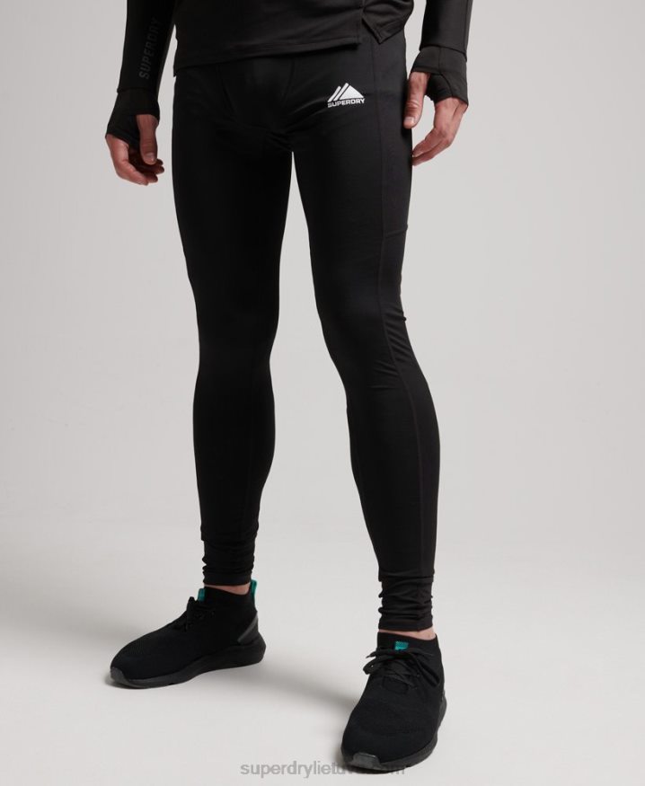 Superdry Base Layer Leggings Black Men