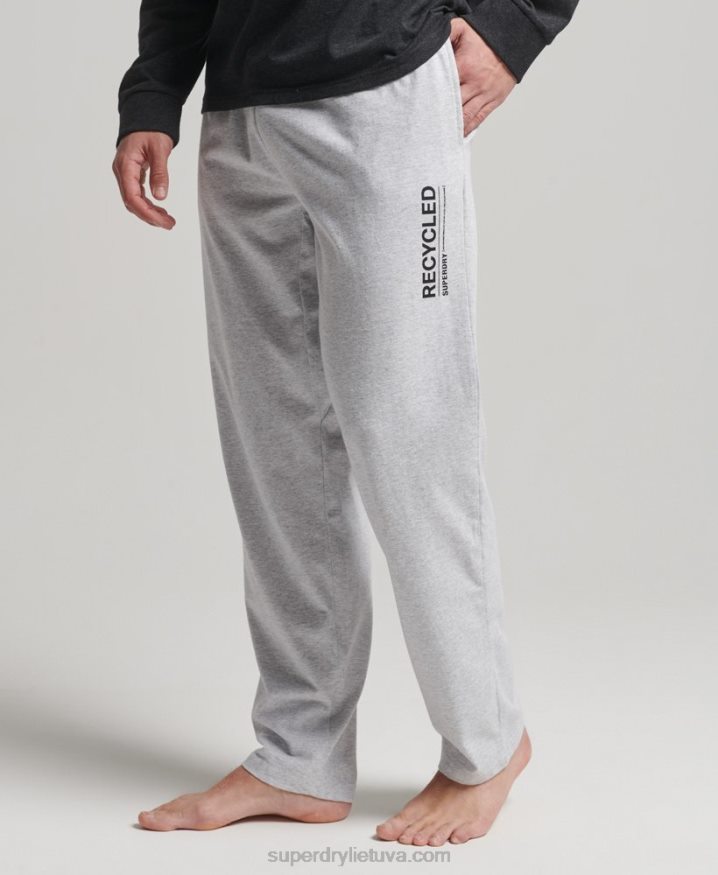 Superdry Recycled Sleepwear Pants Grey Men