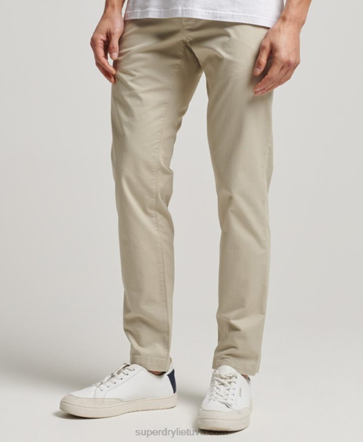 Superdry Slim Tapered Stretch Chinos Beige Men