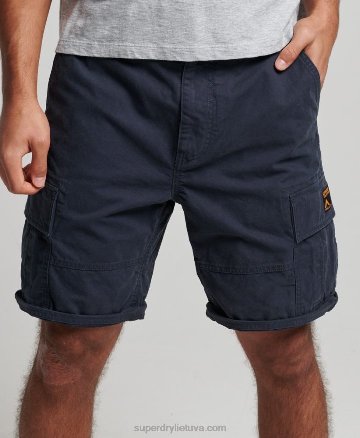 Superdry Organic Cotton Heavy Cargo Shorts Navy Men