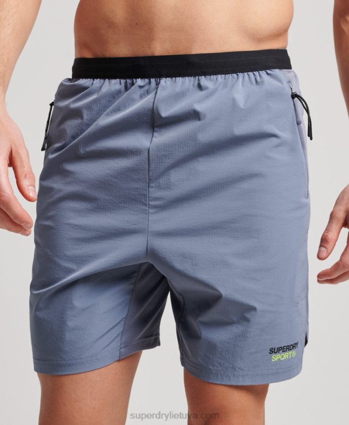 Superdry Train Hybrid Shorts Purple Men