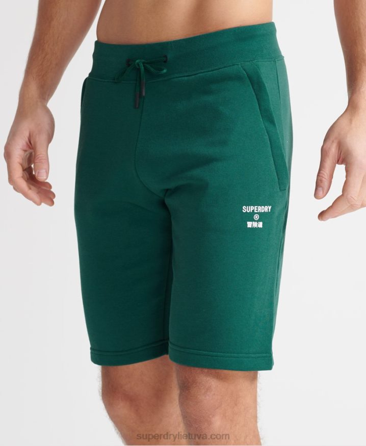 Superdry Training Sport Shorts Green Men