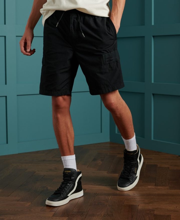 Superdry Utility Cargo Shorts Black Men