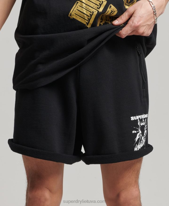 Superdry X Surplus Jersey Shorts Black Men