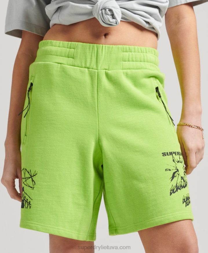 Superdry X Surplus Jersey Shorts Green Men