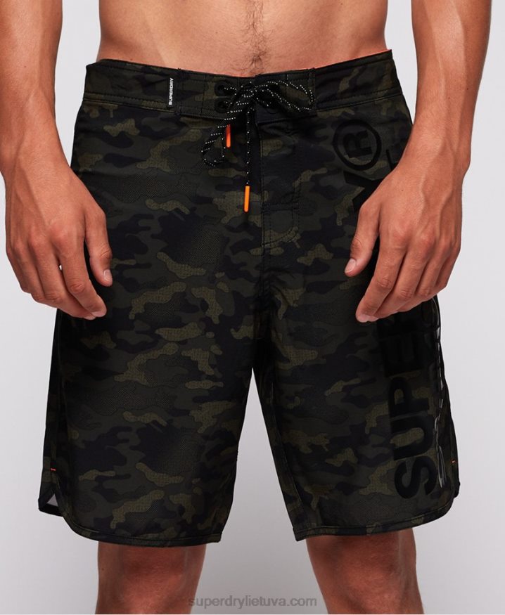 Superdry Deep-Water Board Shorts Green Men