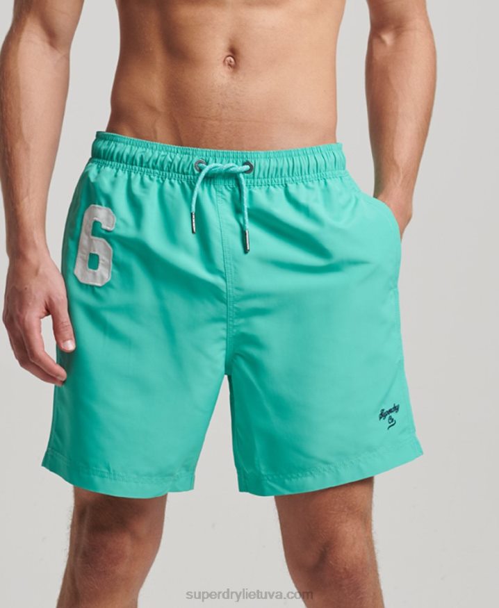 Superdry Polo Recycled Swim Shorts Green Men