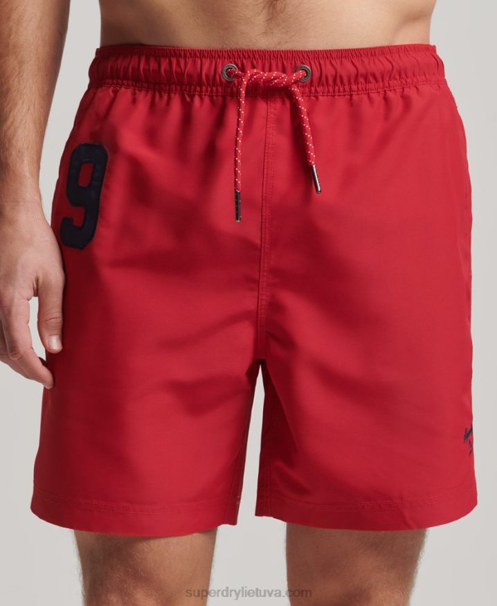 Superdry Polo Recycled Swim Shorts Red Men