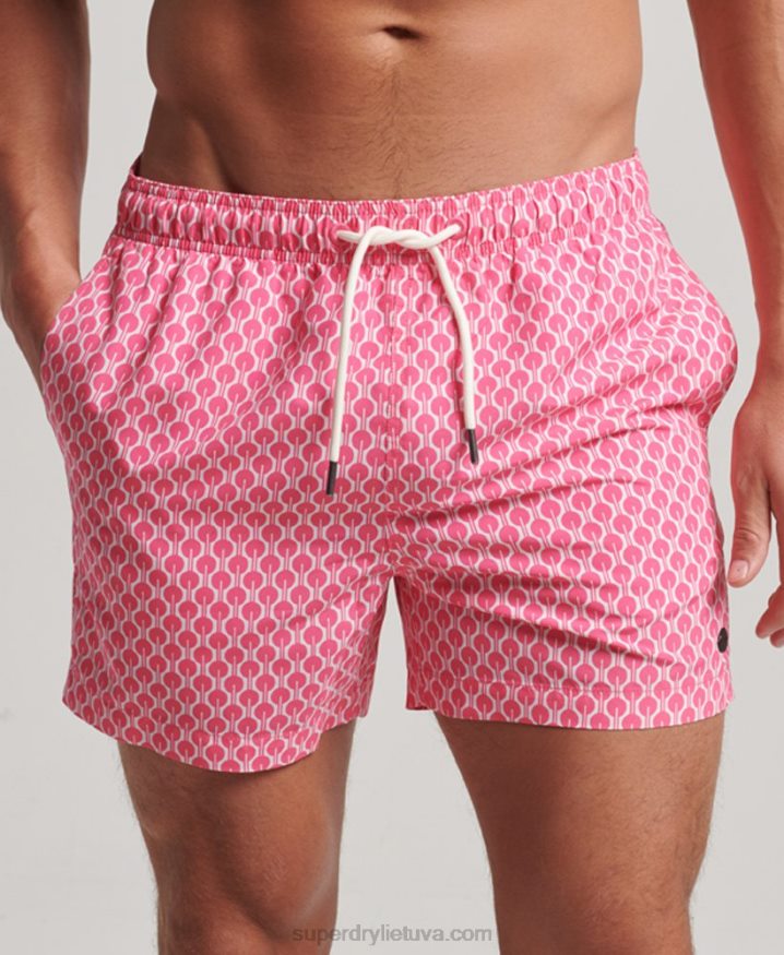 Superdry Recycled Swim Shorts Pink Men