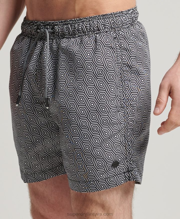 Superdry Studios Swim Shorts Dark Grey Men