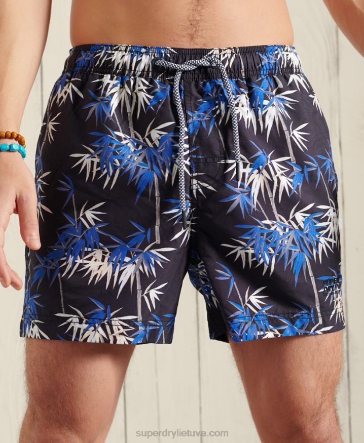 Superdry Super 5s Beach Volley Swim Shorts Light Blue Men Superdry Super 5s Beach Volley Swim Shorts Light Blue Men