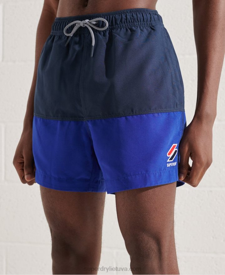 Superdry Tri Series Swim Shorts Blue Men