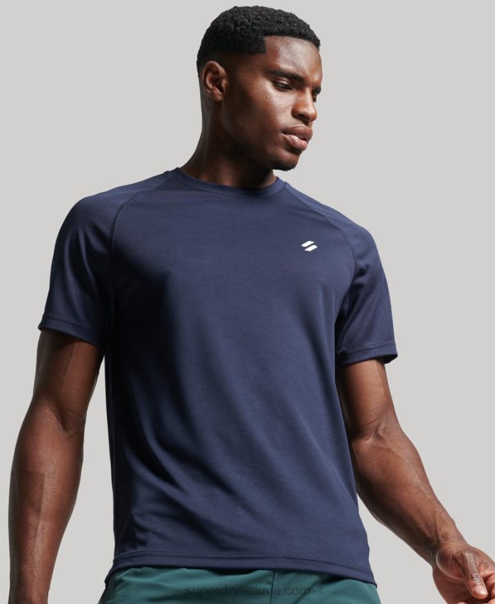 Superdry Train Active Short Sleeve T-Shirt Navy Men