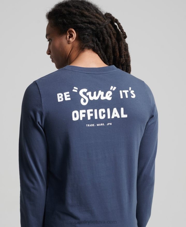 Superdry Vintage Logo American Classic Top Dark Blue Men Superdry Vintage Logo American Classic Top Dark Blue Men