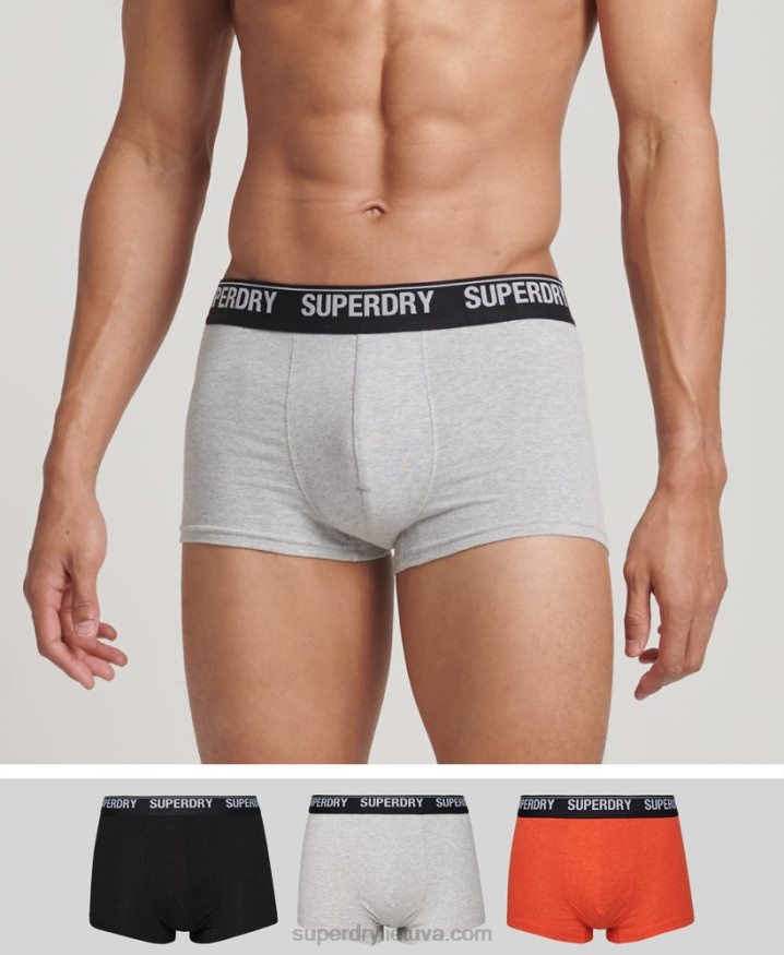 Superdry Organic Cotton Trunk Triple Pack Multi Men