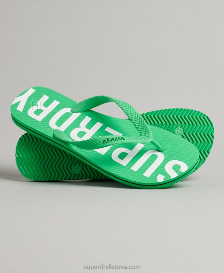 Superdry Code Essential Flip Flops Green Men