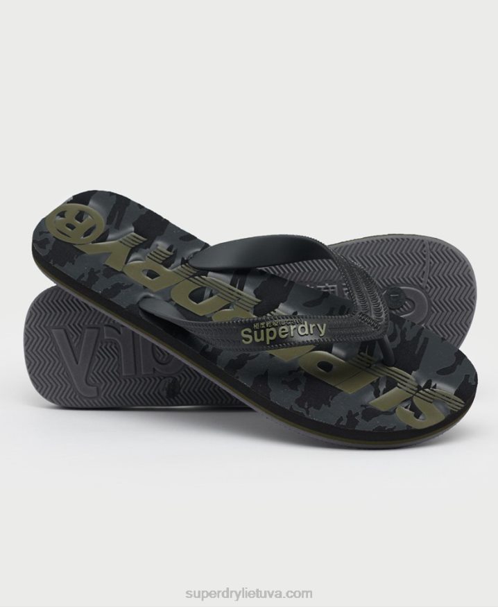 Superdry Essential Logo Flip Flops Black Men