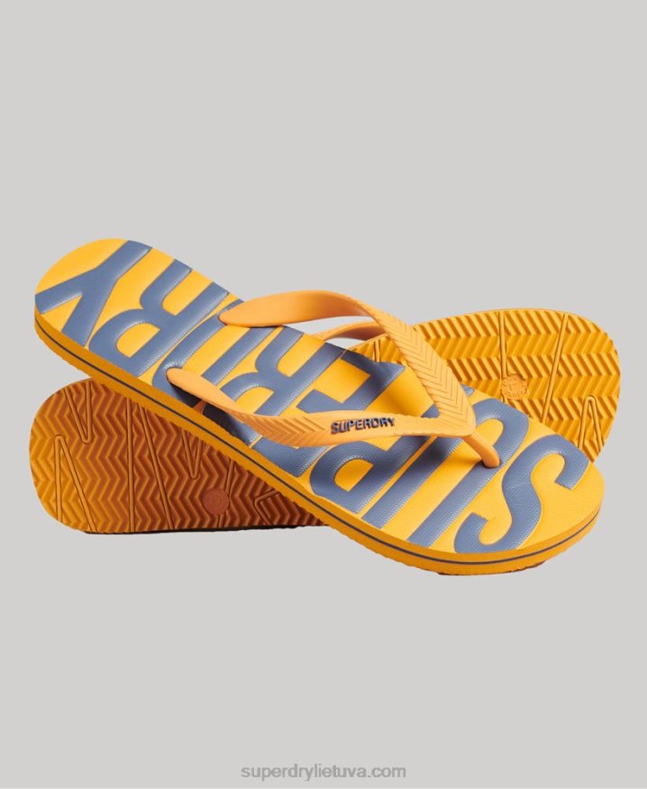 Superdry Vegan Flip Flops Gold Men