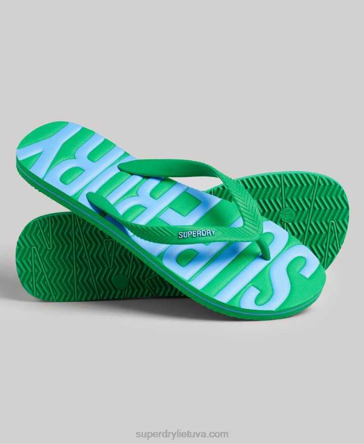 Superdry Vegan Flip Flops Green Men