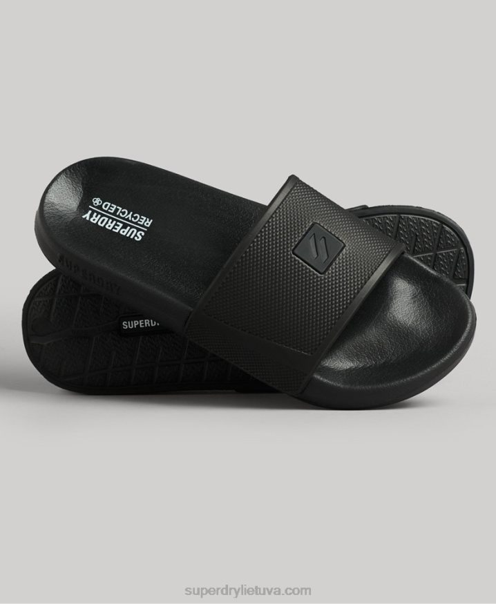 Superdry Code Tech Sliders Black Men