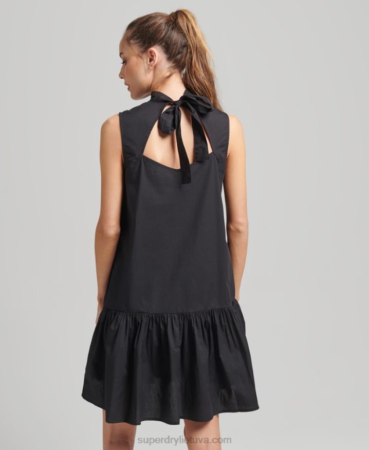 Superdry Woven Mini Dress Black Women