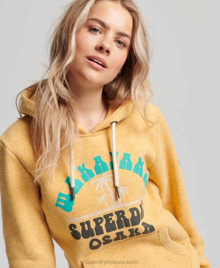 Superdry Vintage Great Outdoors Hoodie Yellow Women Superdry Vintage Great Outdoors Hoodie Yellow Women