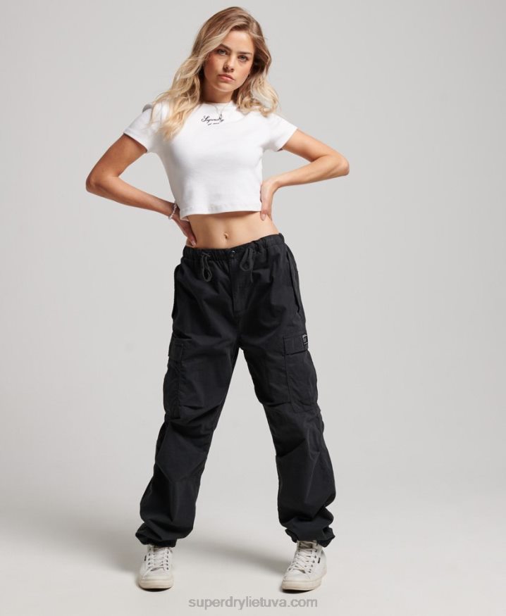 Superdry Parachute Grip Pants Black Women