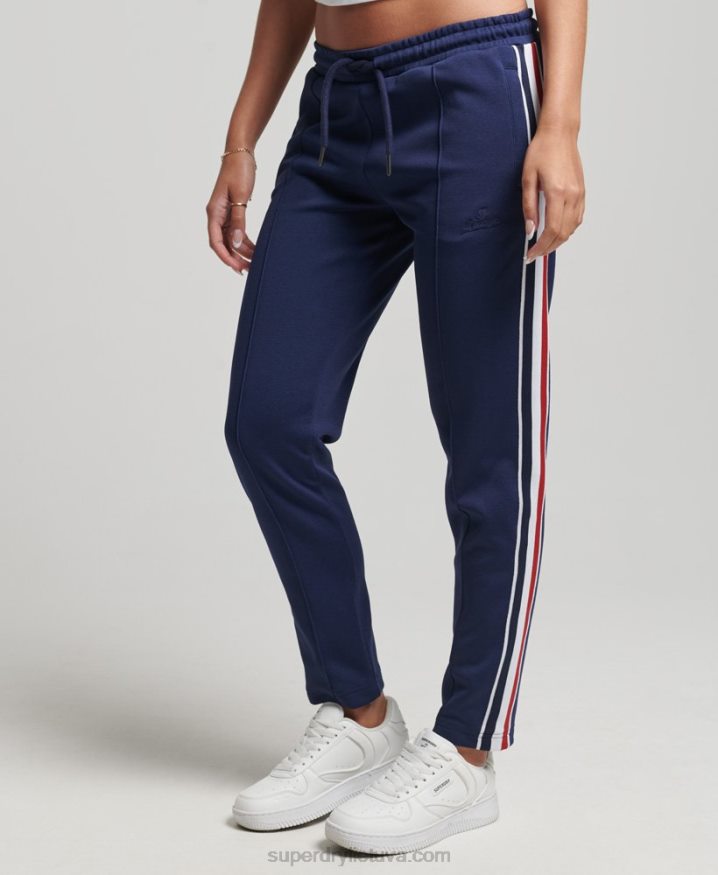 Superdry Tricot Track Trousers Navy Women