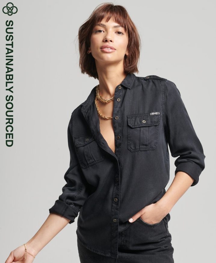 Superdry Military Shirt Brown Women