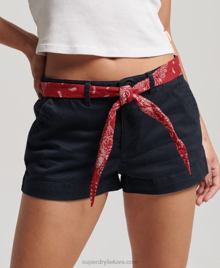 Superdry Chino Hot Shorts Navy Women