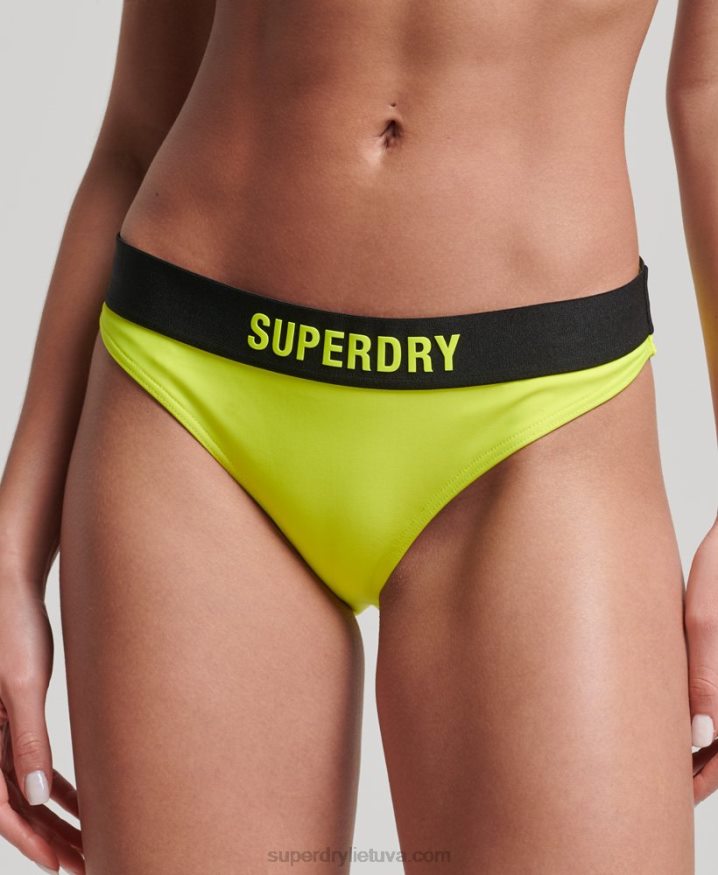 Superdry Elastic Recycled Bikini Briefs Yellow Women