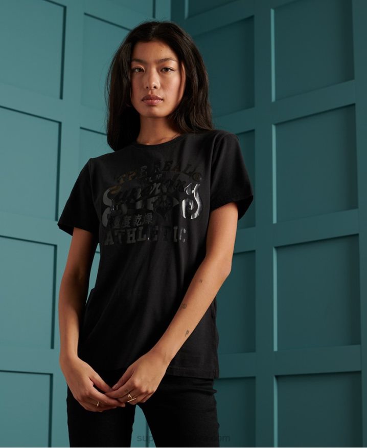 Superdry Black Out T-Shirt Black Women