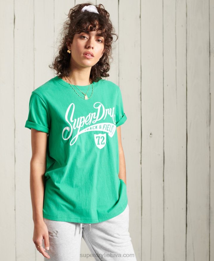 Superdry Collegiate Cali State T-Shirt Turquoise Women