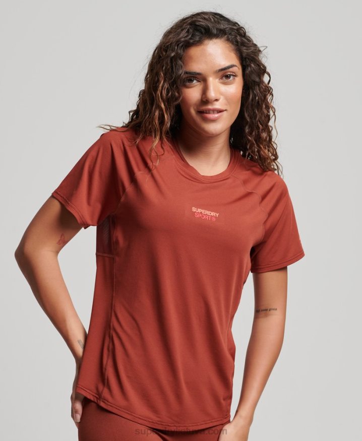 Superdry Core Active T-Shirt Brown Women