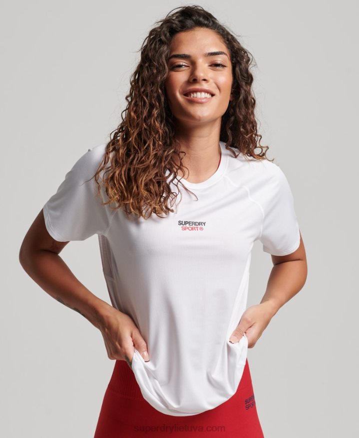 Superdry Core Active T-Shirt White Women