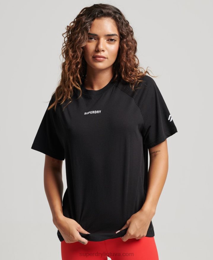 Superdry Core Short Sleeve T-shirt Black Women Superdry Core Short Sleeve T-shirt Black Women