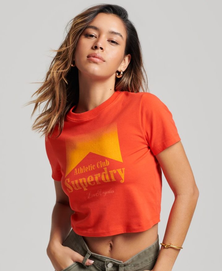 Superdry Graphic Tiny T-Shirt Red Women