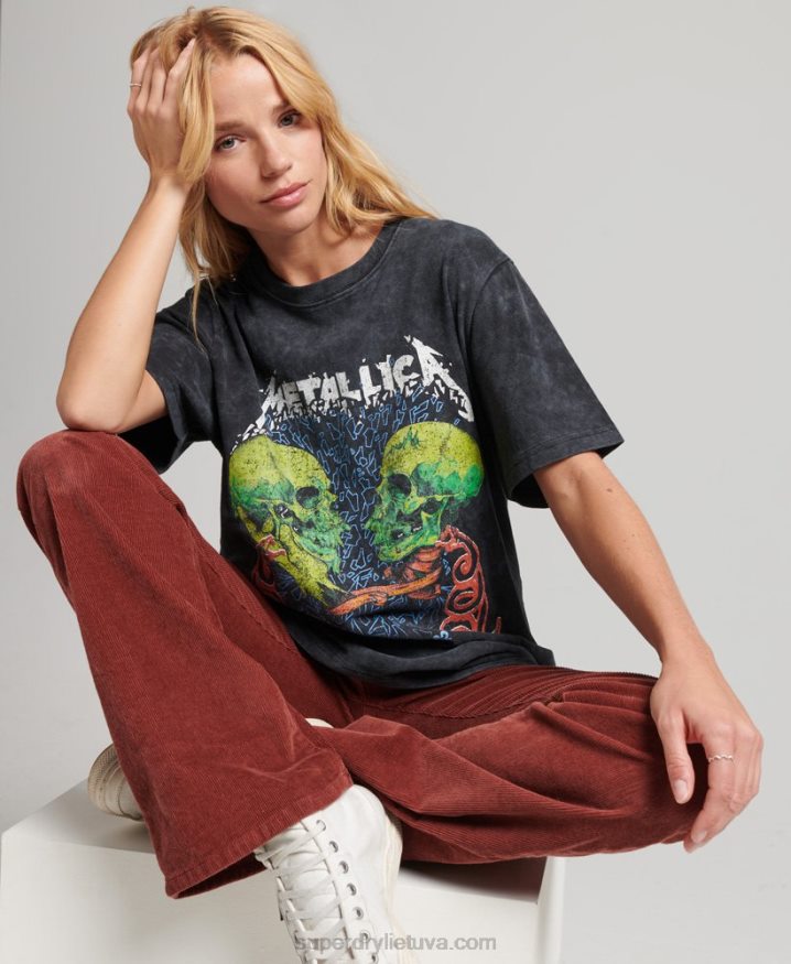 Superdry Metallica Limited Edition Band T-shirt Black Women