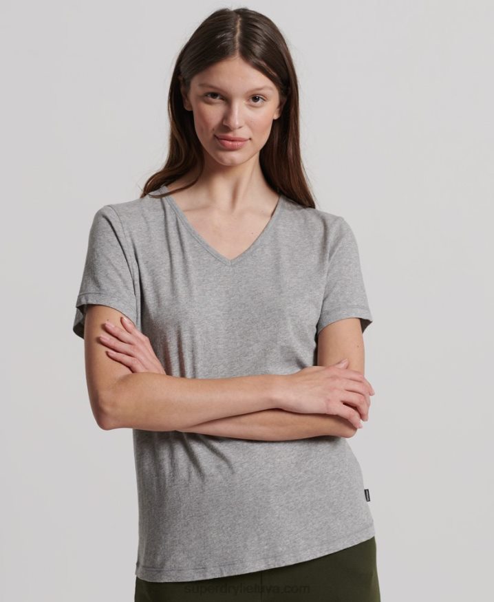 Superdry Organic Cotton Lounge T-Shirt Grey Women